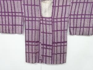 アンティーク　本総絞り格子模様道行コート